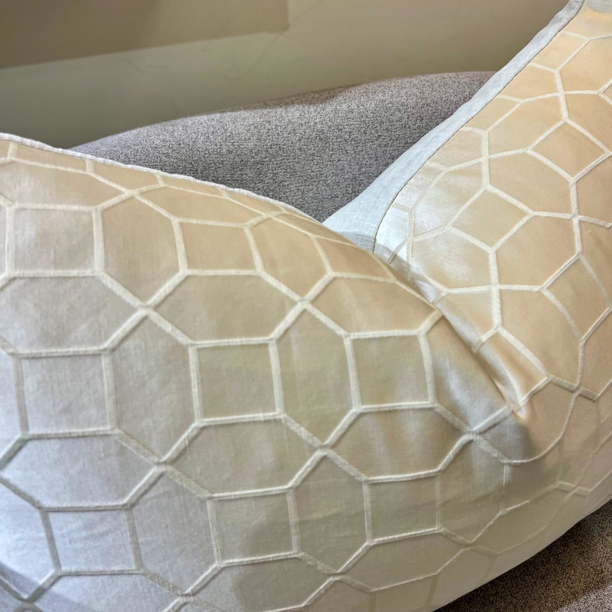 Funda de Cojín Geometryc Ivory6