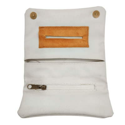 TABAQUERA TABAG ECO CUERO BLANCA