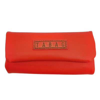 TABAQUERA TABAG ECO CUERO ROJA