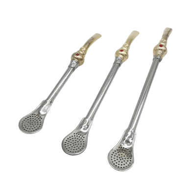 BOMBILLA D'OURO METAL FILTRO DELGADO