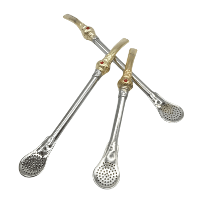 BOMBILLA D'OURO METAL FILTRO DELGADO