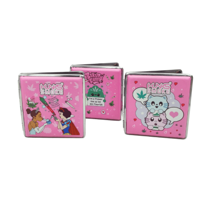 CIGARRERA BAKED METAL ROSADA 10X10CM