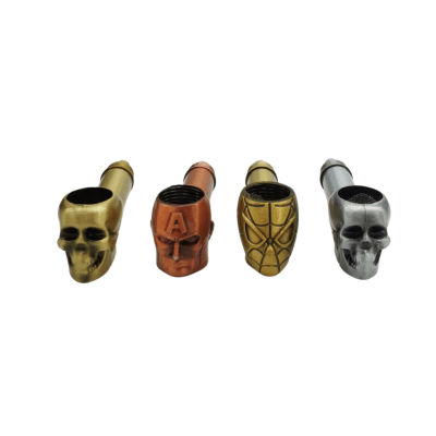 PIPA METAL CALAVERA/SUPERHEROES 9CM