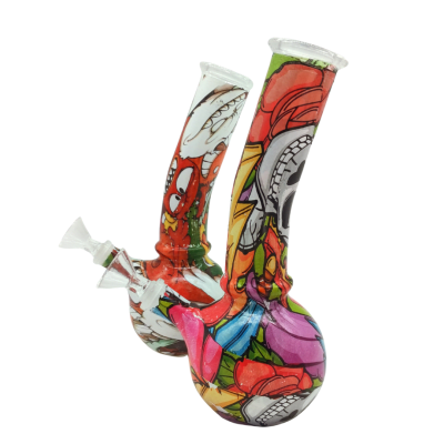 BONG PYREX GRAFFITI 20CM
