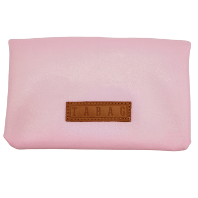 TABAQUERA TABAG GRANDE ECO CUERO ROSADO