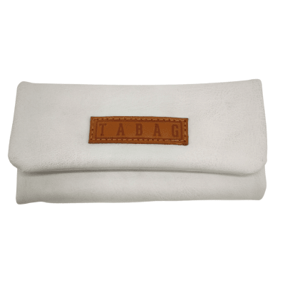 TABAQUERA TABAG ECO CUERO BLANCA