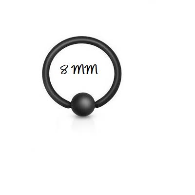 CAPTIVE RING ACERO NEGRO