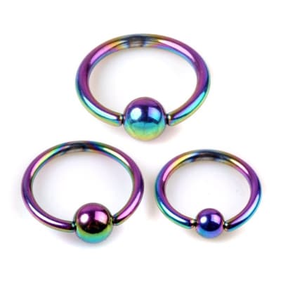 CAPTIVE RING ACERO TORNASOL