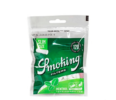 FILTRO SMOKING VERDE SLIM MENTHOL