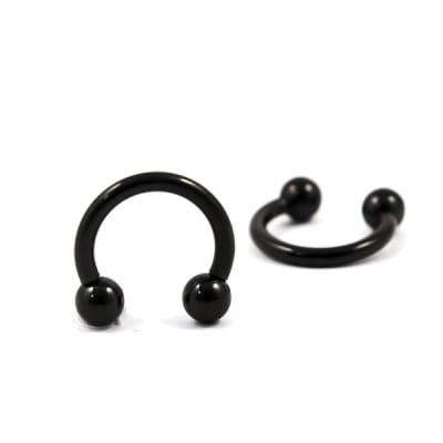 CIRCULAR BARBELL ACERO NEGRO
