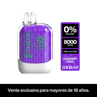 OXBAR G8000 ZERO CRANBERRY GRAPE
