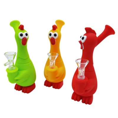 BONG SILICONA GALLO 17CM