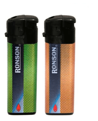 ENCENDEDOR RONSON ELECT. 2.0 COLOR METALIZADO
