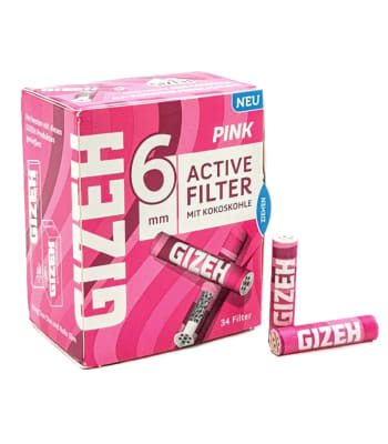 BOQUILLAS GIZEH CARBON ACTIVO 6MM 34UND