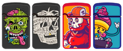 ENCENDEDOR ZENGAZ DISEÑO SKULLS