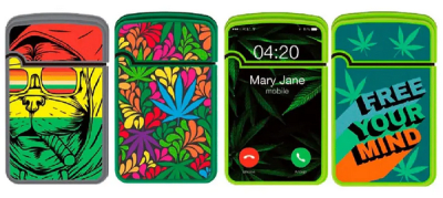 ENCENDEDOR ZENGAZ DISEÑO WEED ZL12
