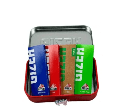 CAJA METALICA GIZEH + 4 PAPELILLOS N1