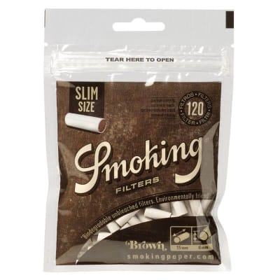 FILTRO SMOKING SLIM BROWN