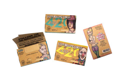PAPELILLO LION ROLLING CIRCUS UNBLEACHED 420 BLOCK