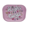 BANDEJA METAL ROSADA HIGHS GUYS 18X14CM1
