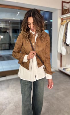 CHAQUETA ECO SUEDE VINTAGE