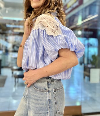 BLUSA BOMBE LISTADA