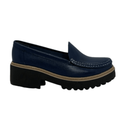 MOCASIN CUERO AZUL ART 0632