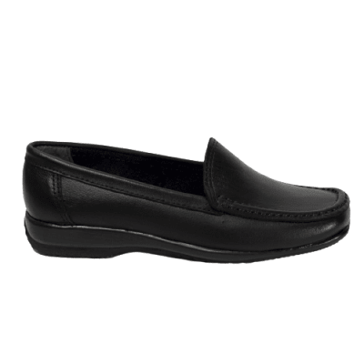 MOCASIN CUERO NEGRO ART 062