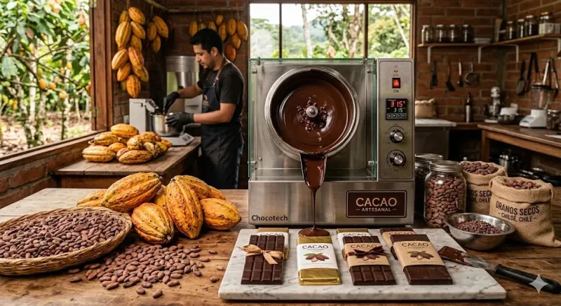 CONOCE MÁS DEL GRANO DE CACAO AL CHOCOLATE 