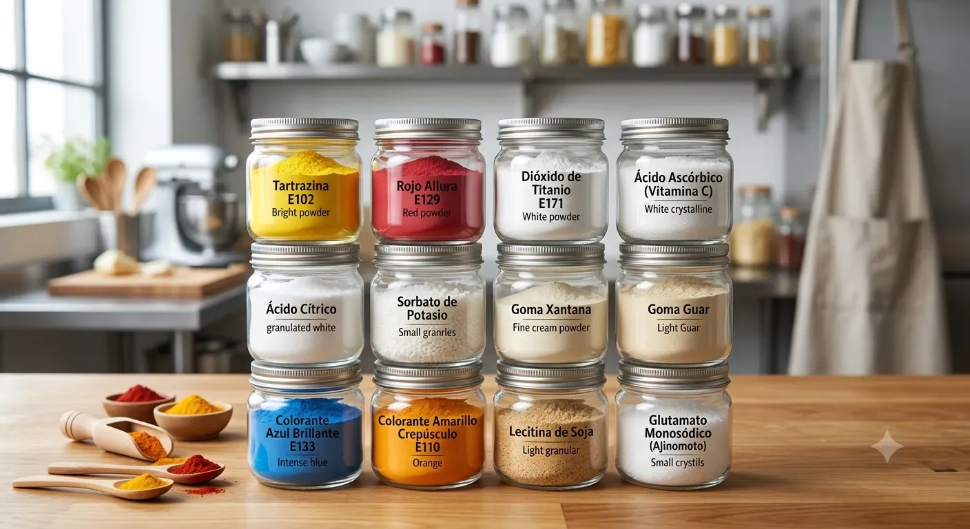 ADITIVOS, COLORANTES Y ESENCIAS