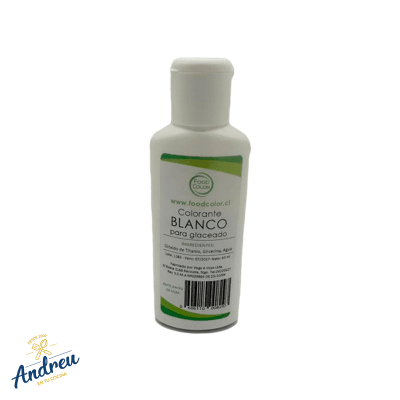 COLORANTE GLACE BLANCO . 60ML. FOOD COLOR X 1 UNID