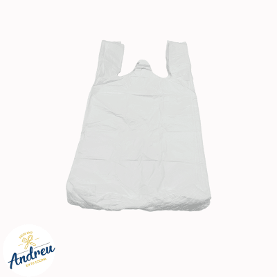 BOLSA CAMISETA 32X40 BLANCA (100) X 10 PQT
