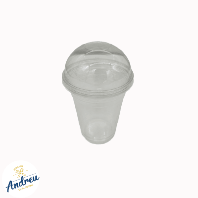VASO CON TAPA DOMO 12OZ TORTA (PET 1000) S/HOYO X 100 UNID