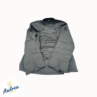 CHAQUETA CHEF XL UNISEX COLOR NEGRO MANGA 3/4 SLM TALLA XL1