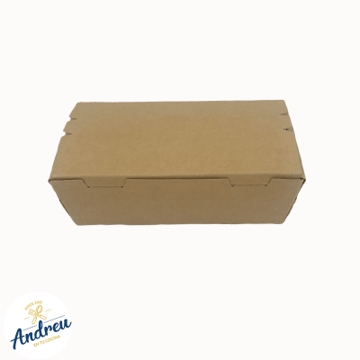 CAJA KRAFT 700ML SIN VENTANA BISAGRA (4X50) X 10 UNID1