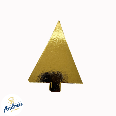 BANDEJA TRIANGULO PESTAÑA ORO/PLATA 13.20 (100) X 10
