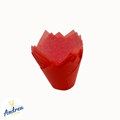 TULIPA PAPEL ROJA (3200) X 50 UNID
