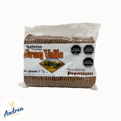 GALLETA ALFAJOR CHOCOLATE (GRAN VALLE 10 U) X 1 UND