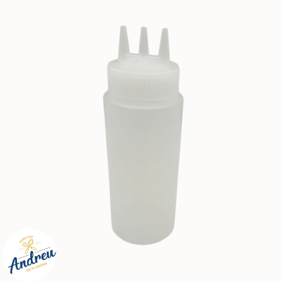 BOTELLA SALSAS 16 OZ TRANSPARENTES 3 BOQUILLAS (16OZ XEF TOOLS SBTW-16 ) X 1 UNID1