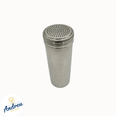 SALERO EMPOLVADOR ACERO 6X19 CM (SIN MANGO 20 OZ WINCO) X 1 UNID1