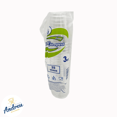 VASO ACRILICO POSTRE LISO 3 ONZAS (40X25) X1 UNID1
