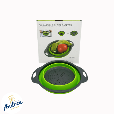 COLADOR VERDE SILICONA (20 CM) X 1 CM1