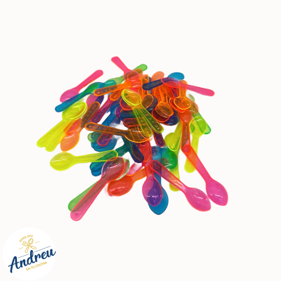 CUCHARA HELADO COLORES X 100 UNID1