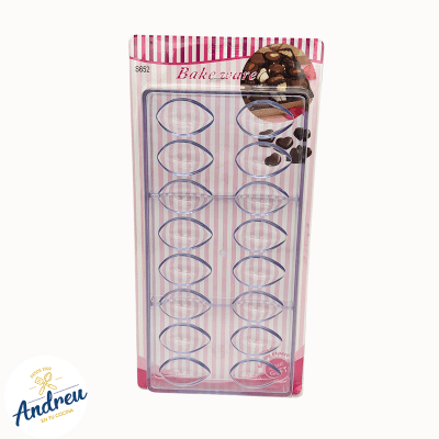 MOLDE ACRILICO BOMBÓN 16 CAV ( GRANO LISO ) X 1 UNID1