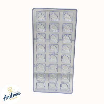 MOLDE ACRILICO BOMBÓN 24 CAV. ( HOJA ) X 1 UND