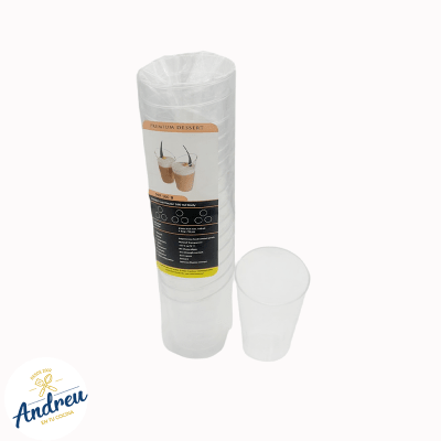 VASO ACRÍLICO POSTRE 160ML CILÍNDRICO -(45 ) X (16 UNID) X 1 UNID