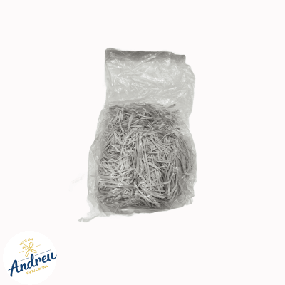 VIRUTA DECORATIVA PAPEL (COLOR BLANCO 50G) X 1 UNIDAD