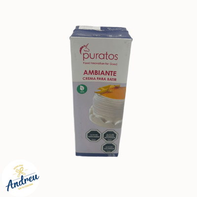 CREMA VEGETAL PURATOS AMBIANTE 1 LT (1X12) X1 UNID
