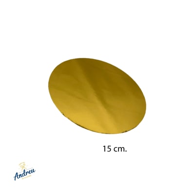 BANDEJA RED. 15CM ORO X1 UNID1