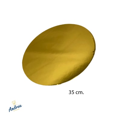 BANDEJA RED. 35CM ORO X10 UNID1